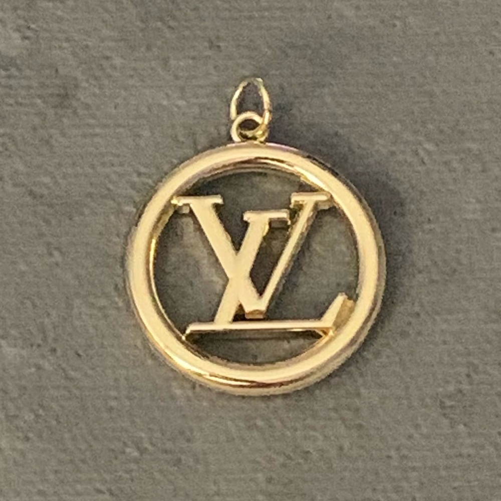 Upcycled Gold Logo Pendant